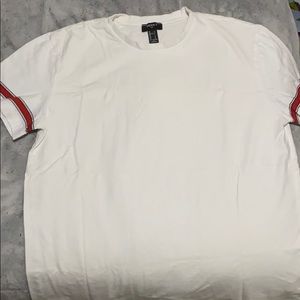 Forever 21 sleeve striped shirt // S //